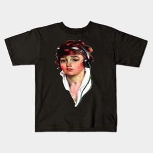 women and music-womens head.-womens magazine. Kids T-Shirt